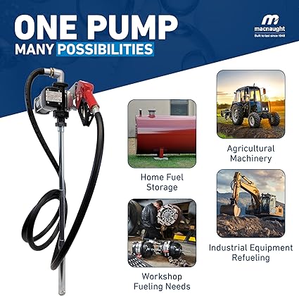 12V Fuel Transfer Pump - High Flow 15 GPM 3/4″  – PN# FTP12-001